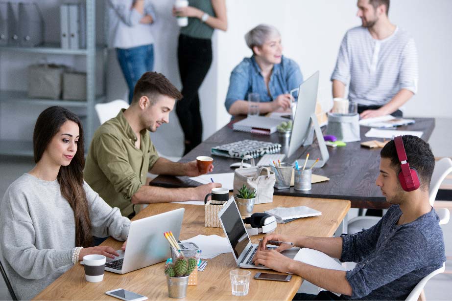 people having a meeting