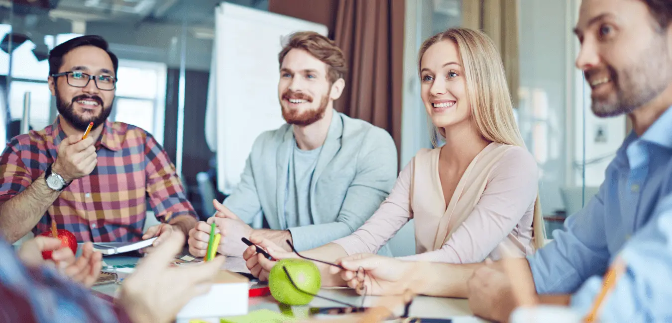 people having a meeting